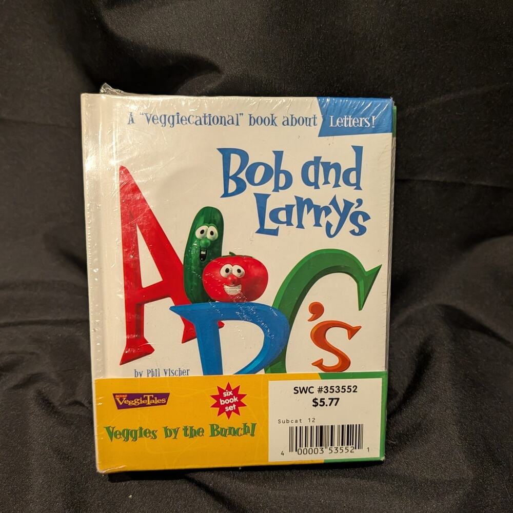 Vintage VeggieTales Veggies by the Bunch 6 Book Set Sealed Bob & Larry